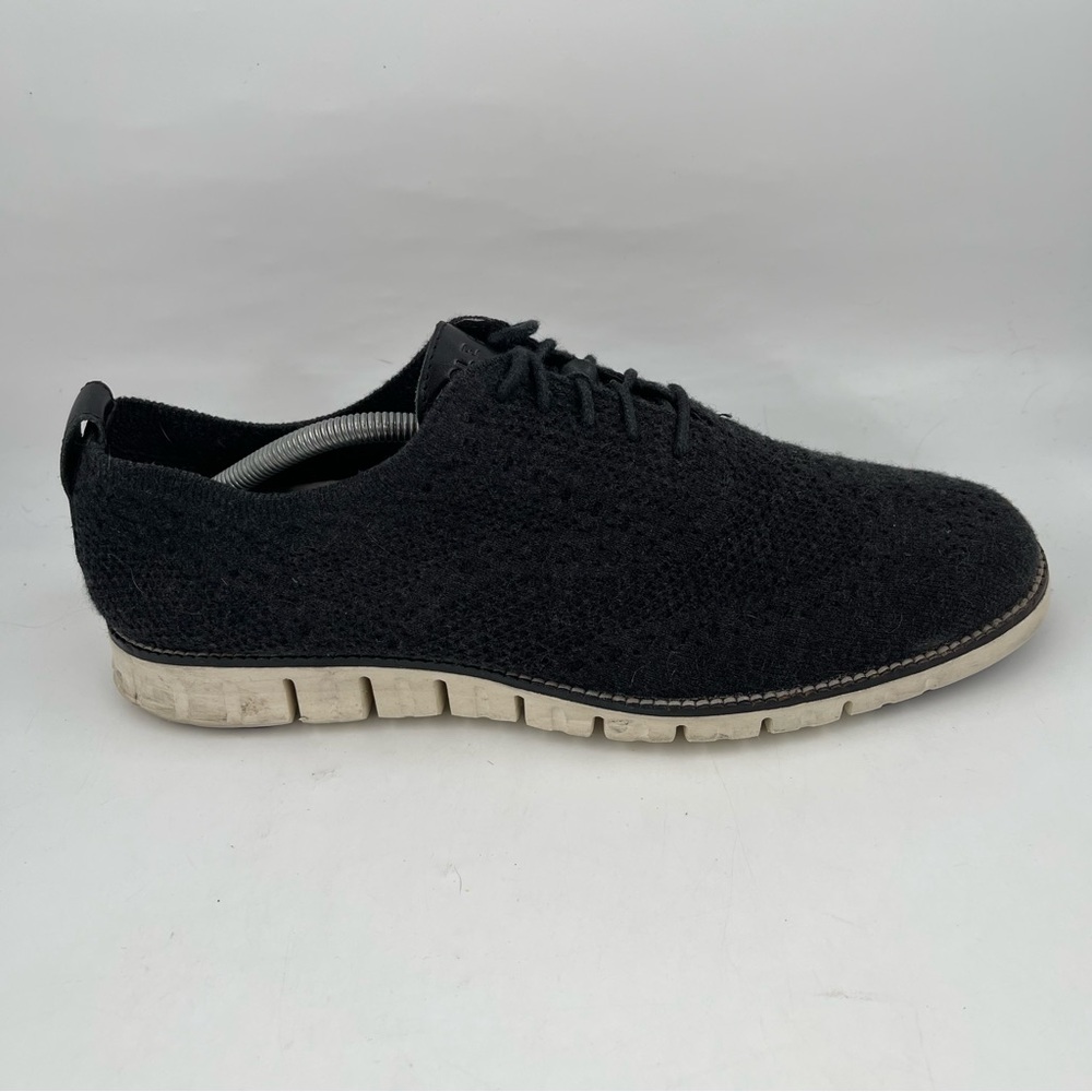 Cole Haan Men’s Zerogrand Stitchlite-SZ 12-Blue Wool Knit Oxford Shoe Sneaker
